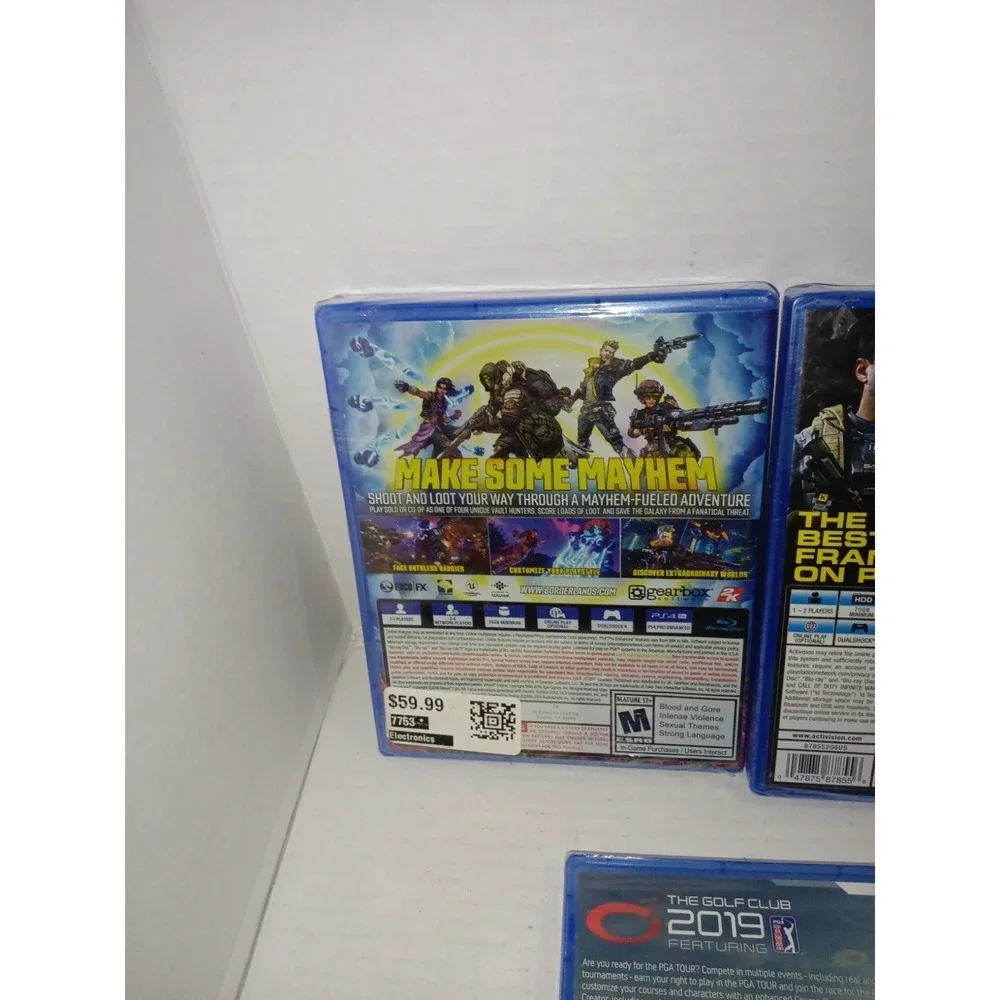 Lot of 3 Sealed PlayStation 4 Games